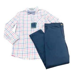 NWT Andy & Evan Plaid Pants Set